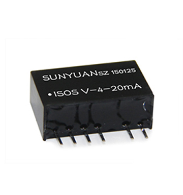 5、ISO V-4-20mA/ISOS V-4-20mA/ISOH V-4-20mA系列模擬電壓信號轉兩線制4-20mA信號隔離變送器